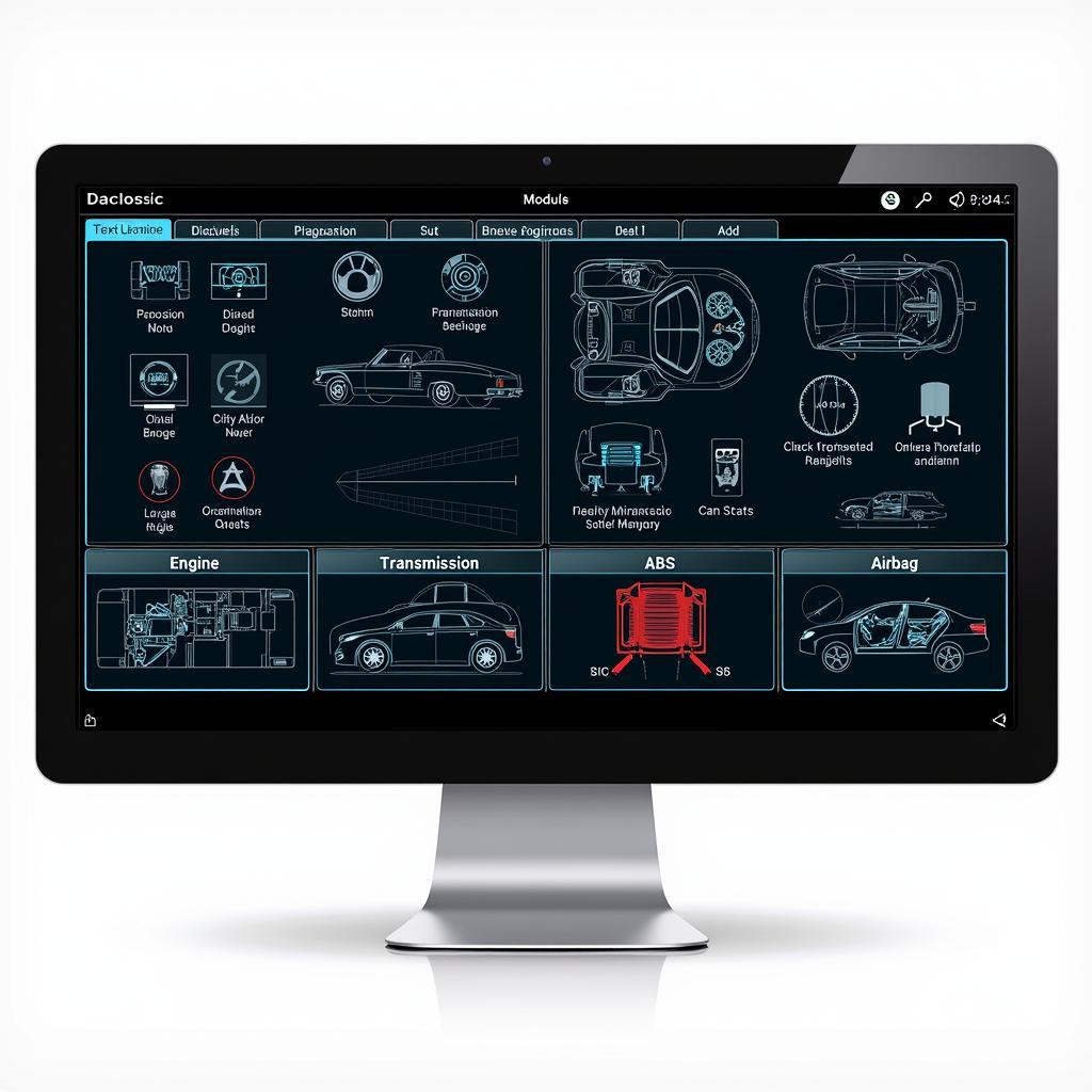 Modern Car Diagnostic Software Interface