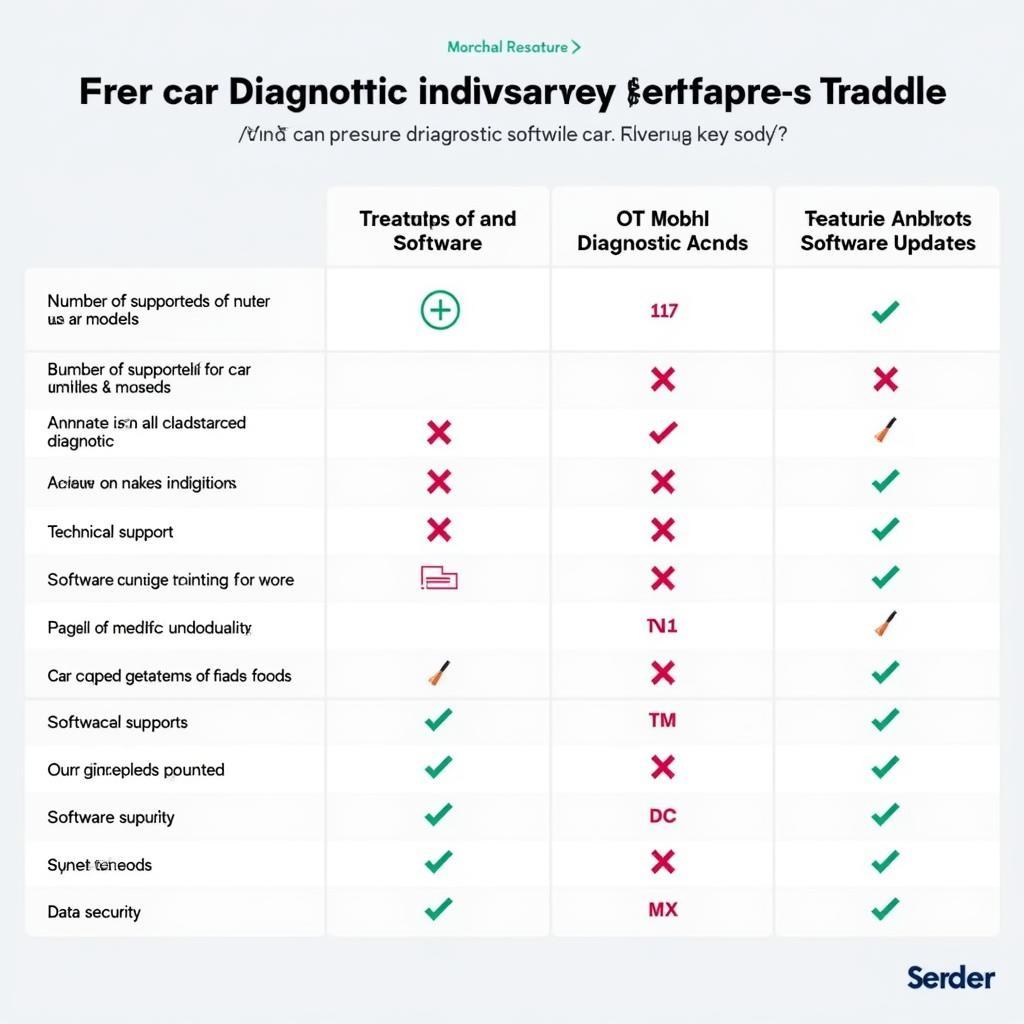 Comparison Chart of Free vs. Paid Diagnostic Software