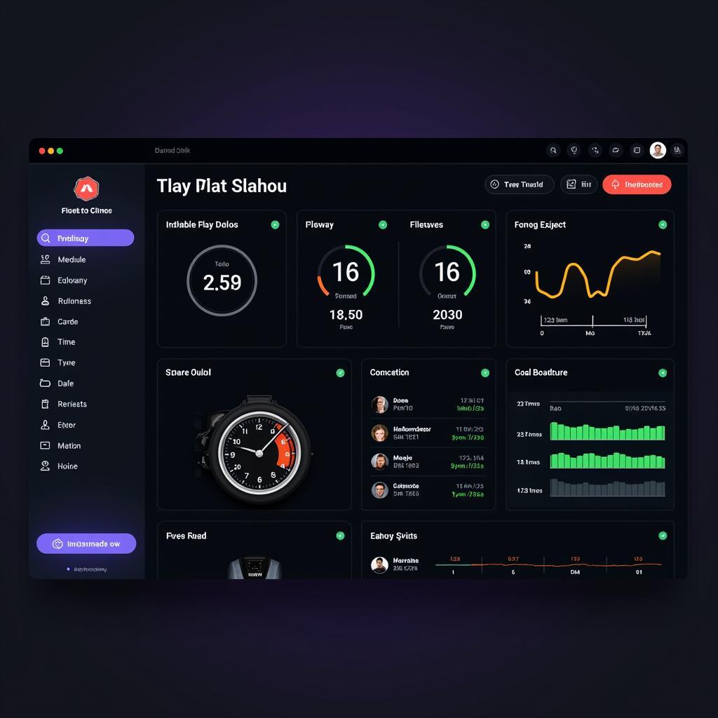 Modern Car Diagnostic Software Dashboard