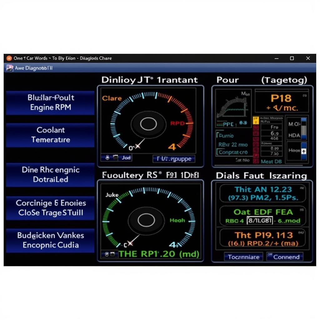 Car Diagnostic Software Dashboard