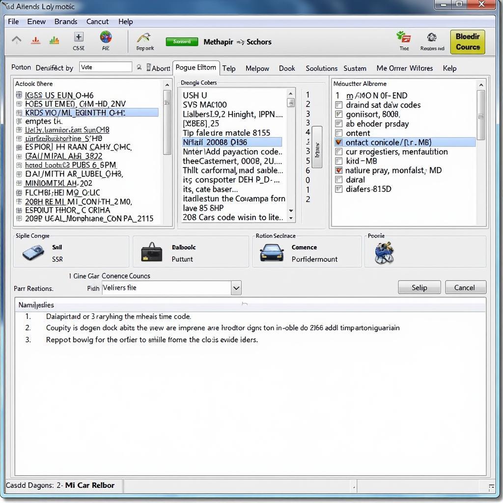 Car Diagnostic Software Interface