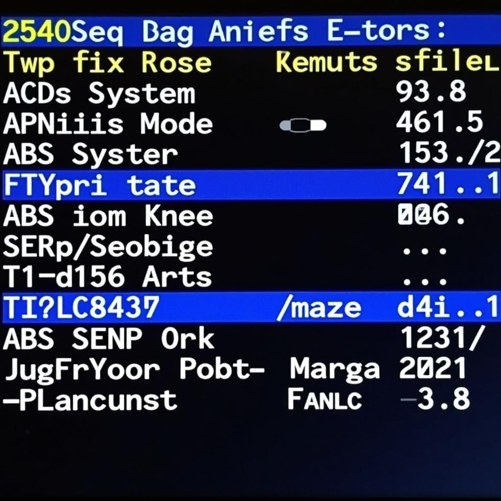 Car Diagnostic Software Interface for ABS and Airbag Analysis