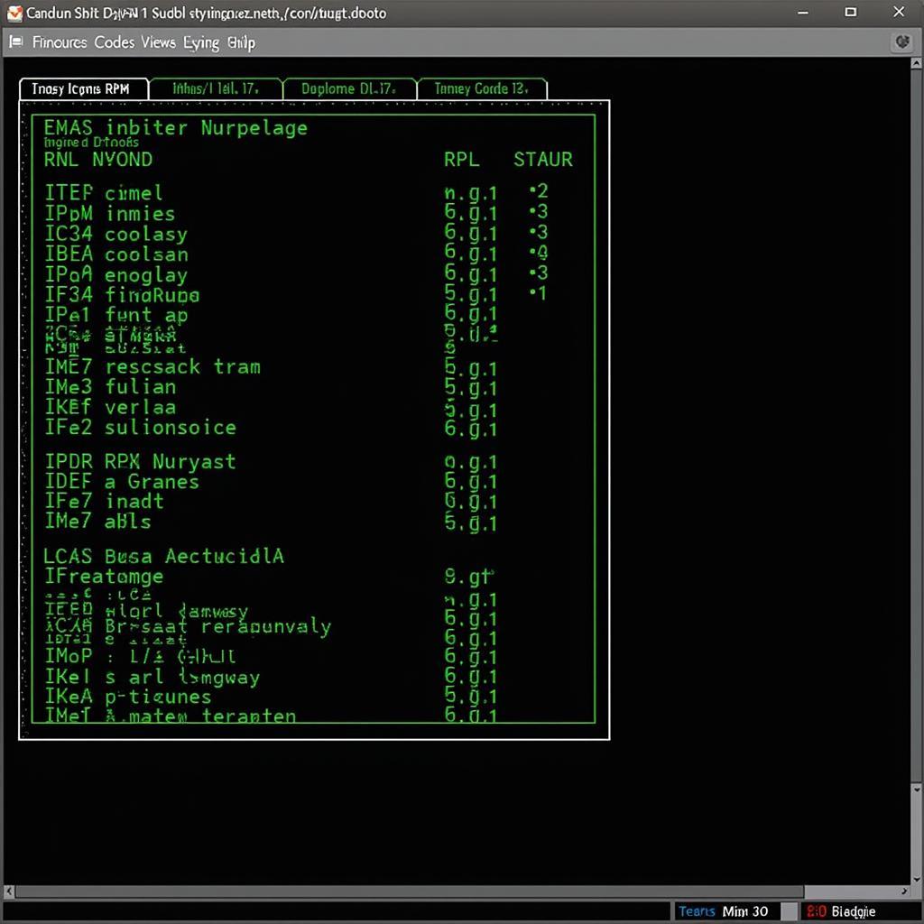 Car Diagnostic Software Interface