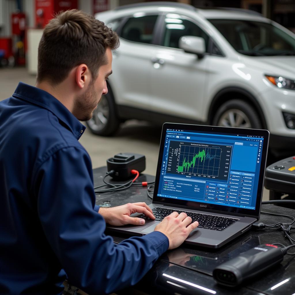 Using Car Diagnostic Software on a Laptop