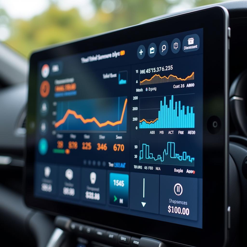 Car Diagnostic Software on Tablet