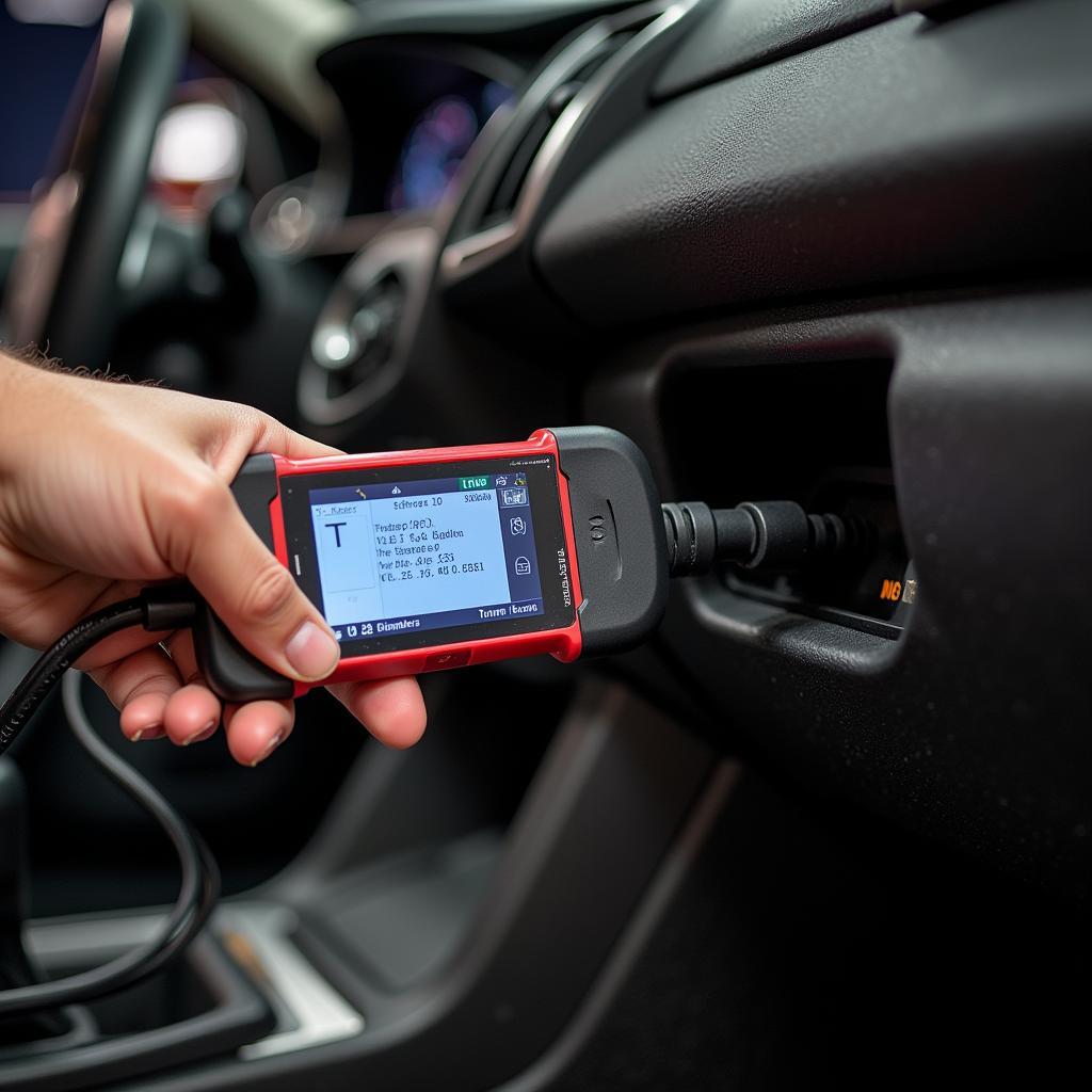 Car Diagnostic Test in Progress