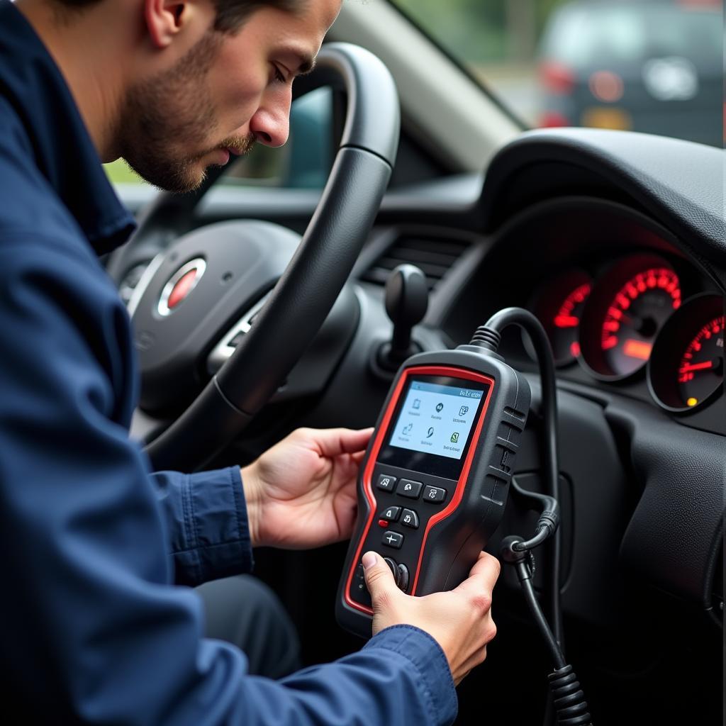 Car Diagnostic Test in Progress