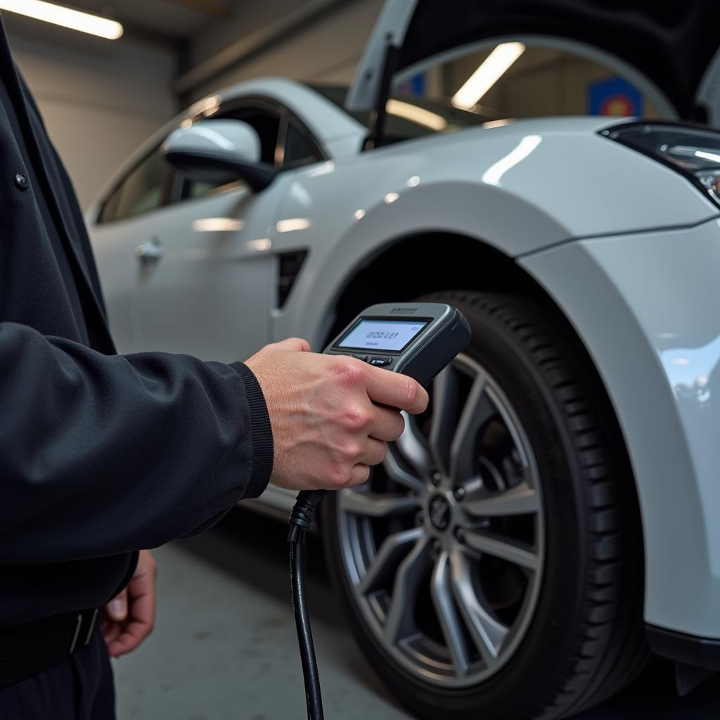 Car Diagnostic Test in Progress