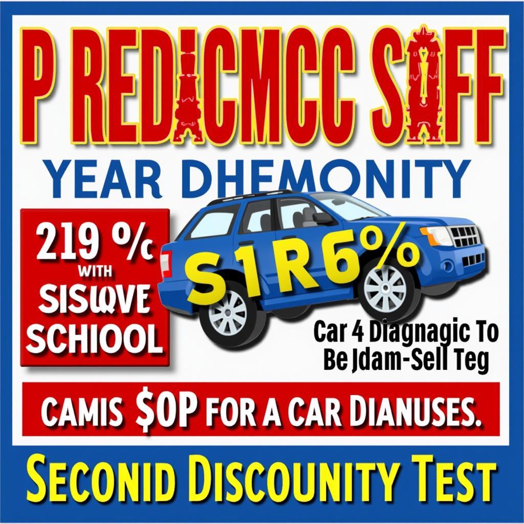 Promotional banner for a discounted car diagnostic test