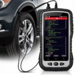 Car Diagnostic Tool Connected to OBD2 Port