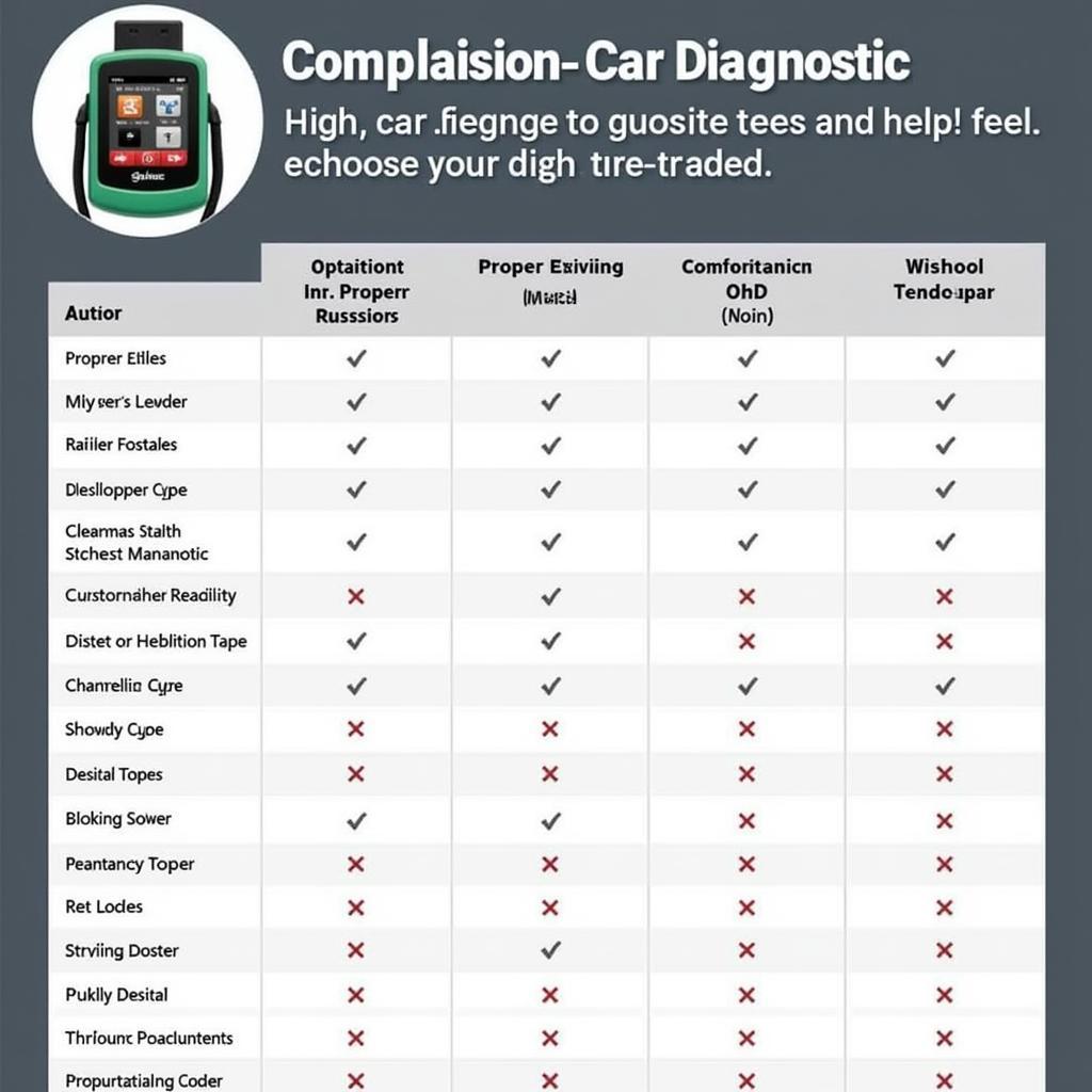 Comparing Car Diagnostic Tool Features