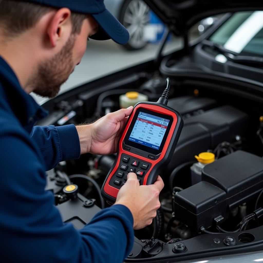 Car Diagnostic Tool in Action