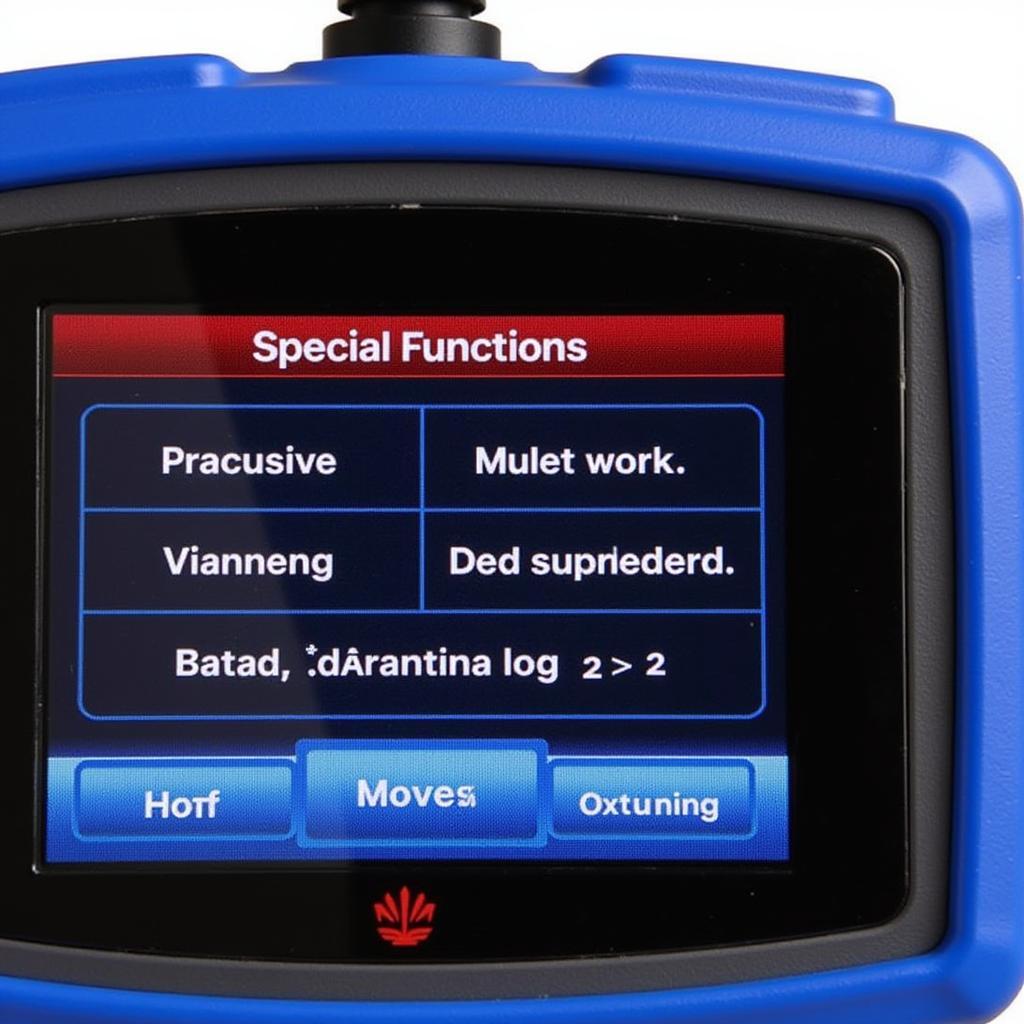 Car Diagnostic Tool Menu