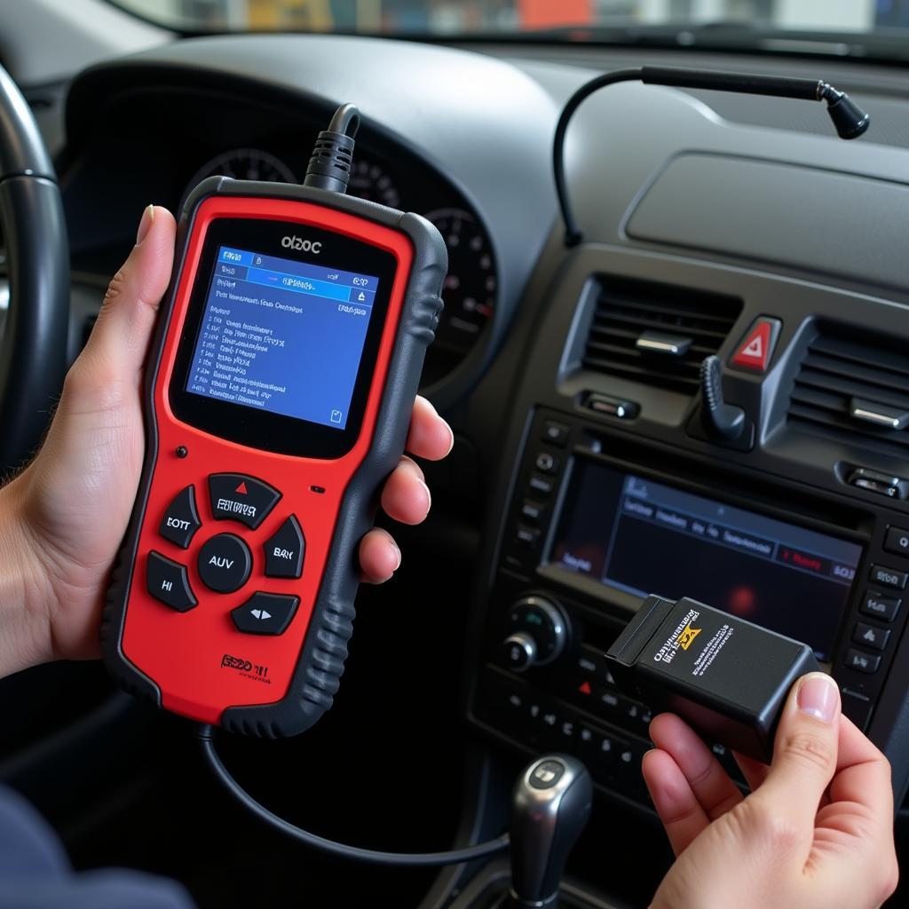 Car Diagnostic Tool Reading Codes