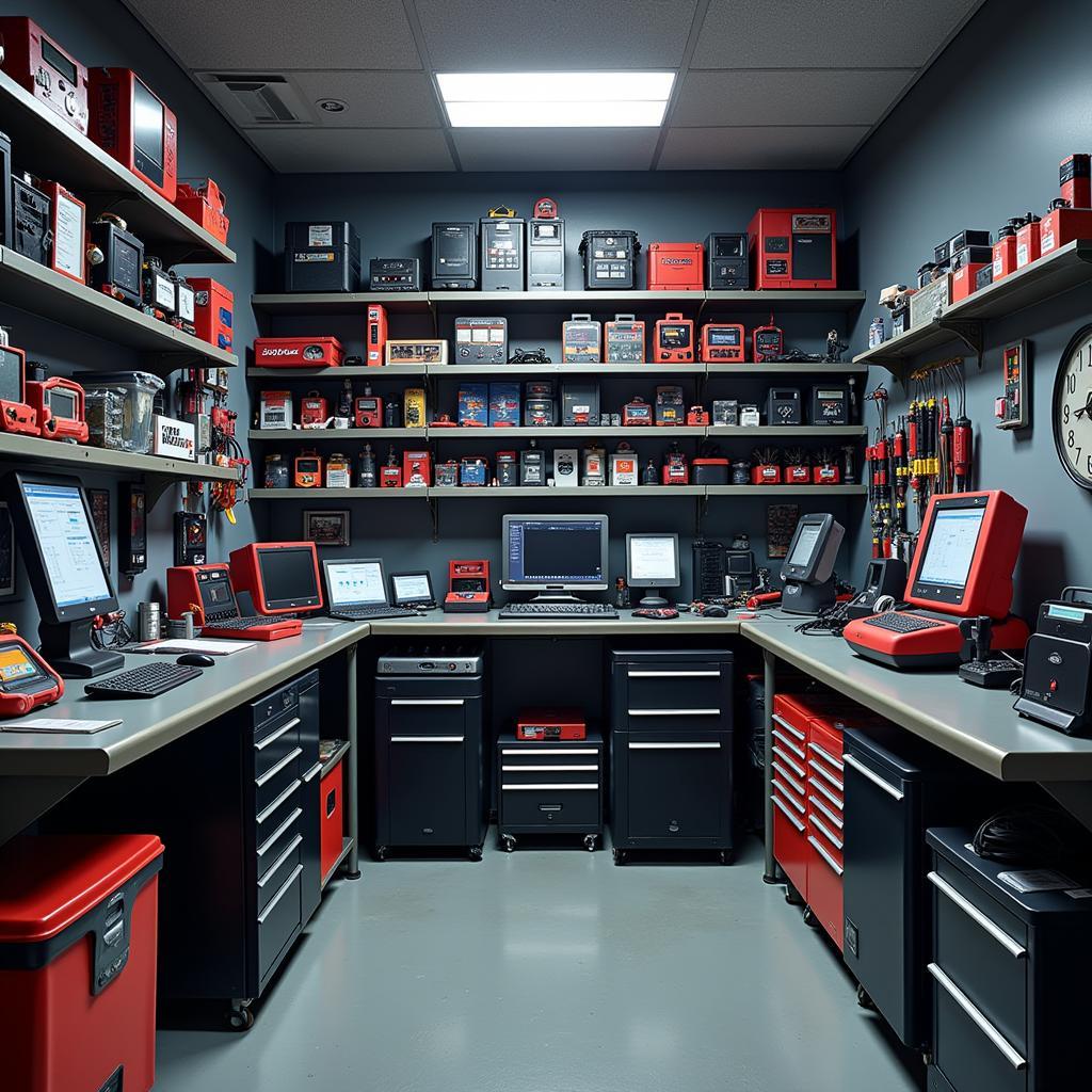 Car Diagnostic Tool Shop Interior