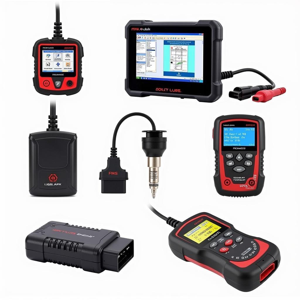 Various Car Diagnostic Tools and Equipment