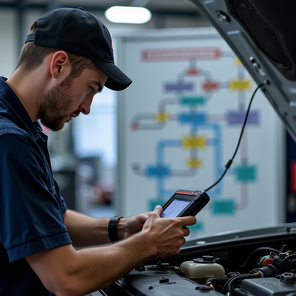 Car Diagnostic Tools and a Flowchart