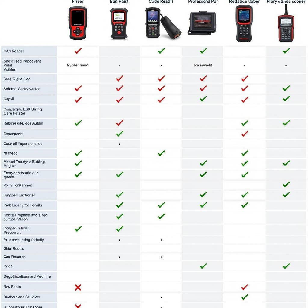 Car Diagnostic Tools Comparison