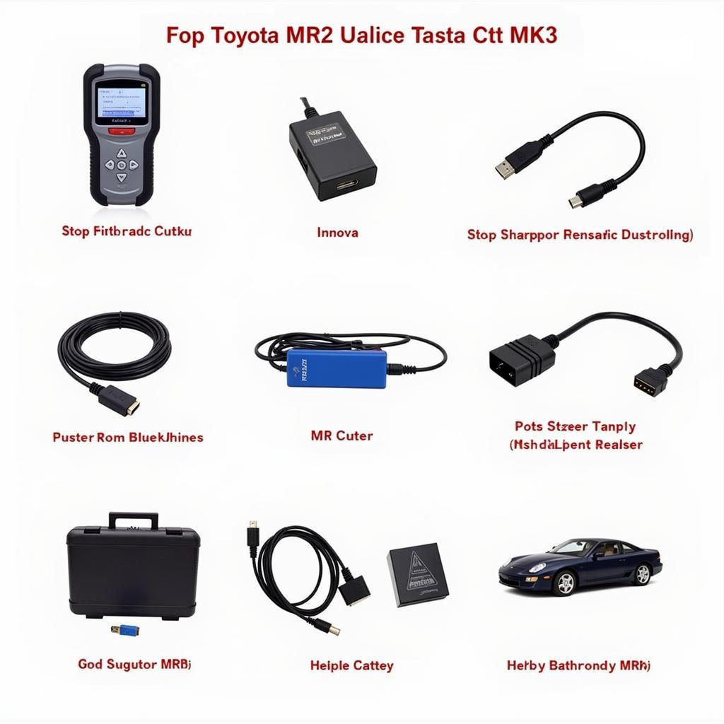 Assortment of Car Diagnostic Tools Compatible with Toyota MR2 MK3