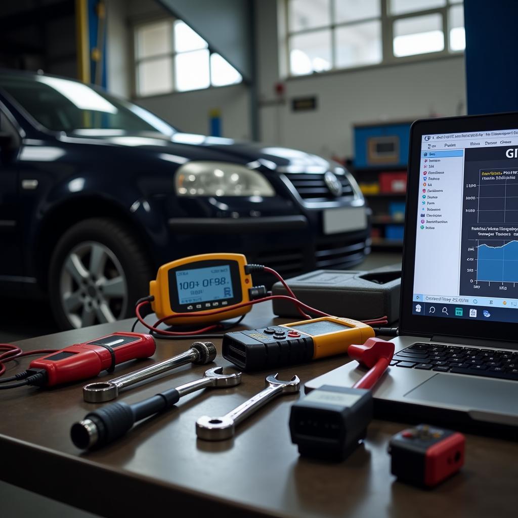 Car Diagnostic Tools in a Liverpool Garage