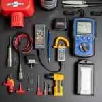 Car Diagnostic Tools on a Workbench