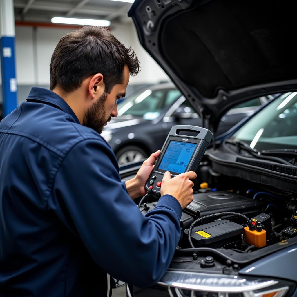 Car Diagnostic Tools and Technician