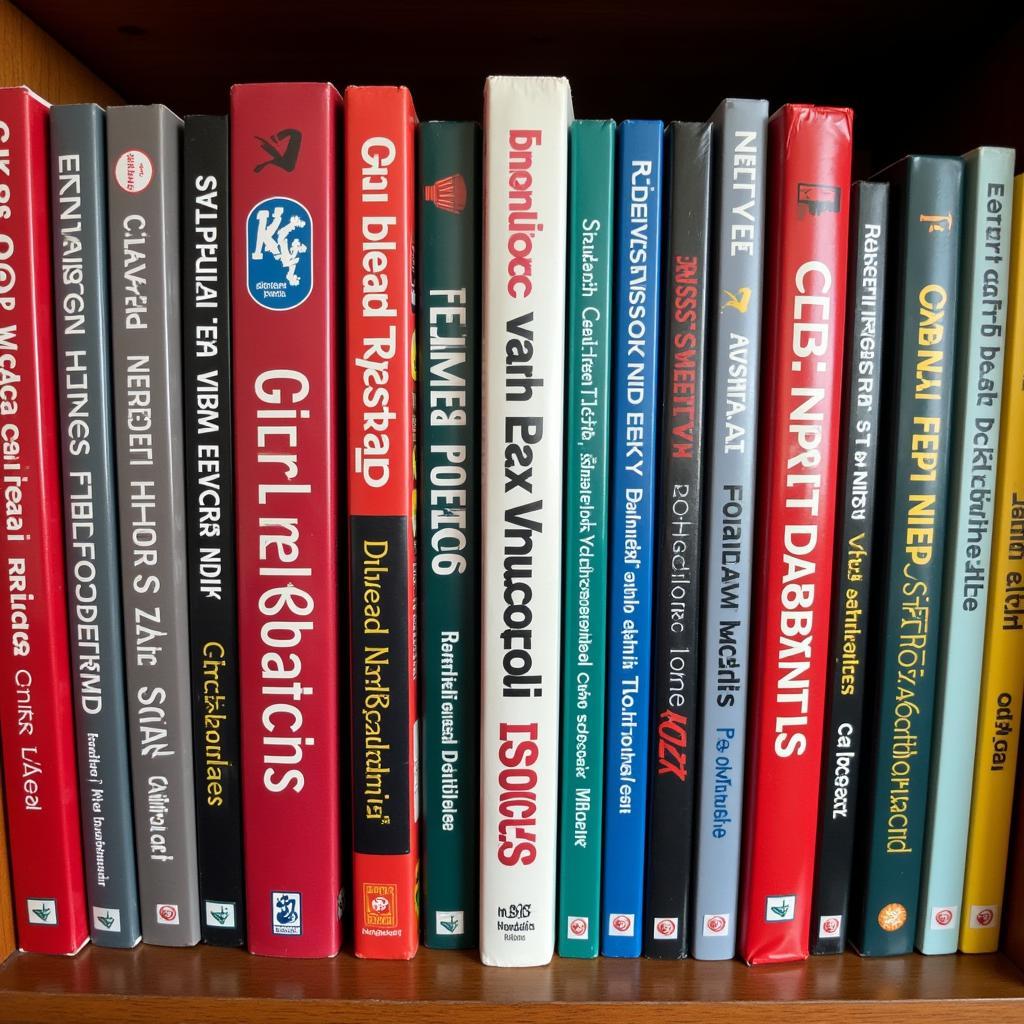 Car Diagnostics Books on a Shelf