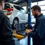 Car diagnostics in a Bristol garage