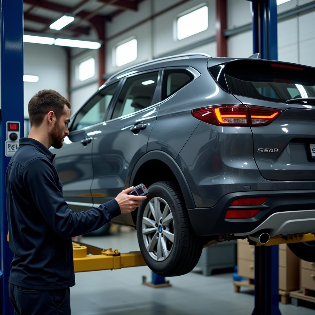 Car diagnostics in a Fforestfach garage