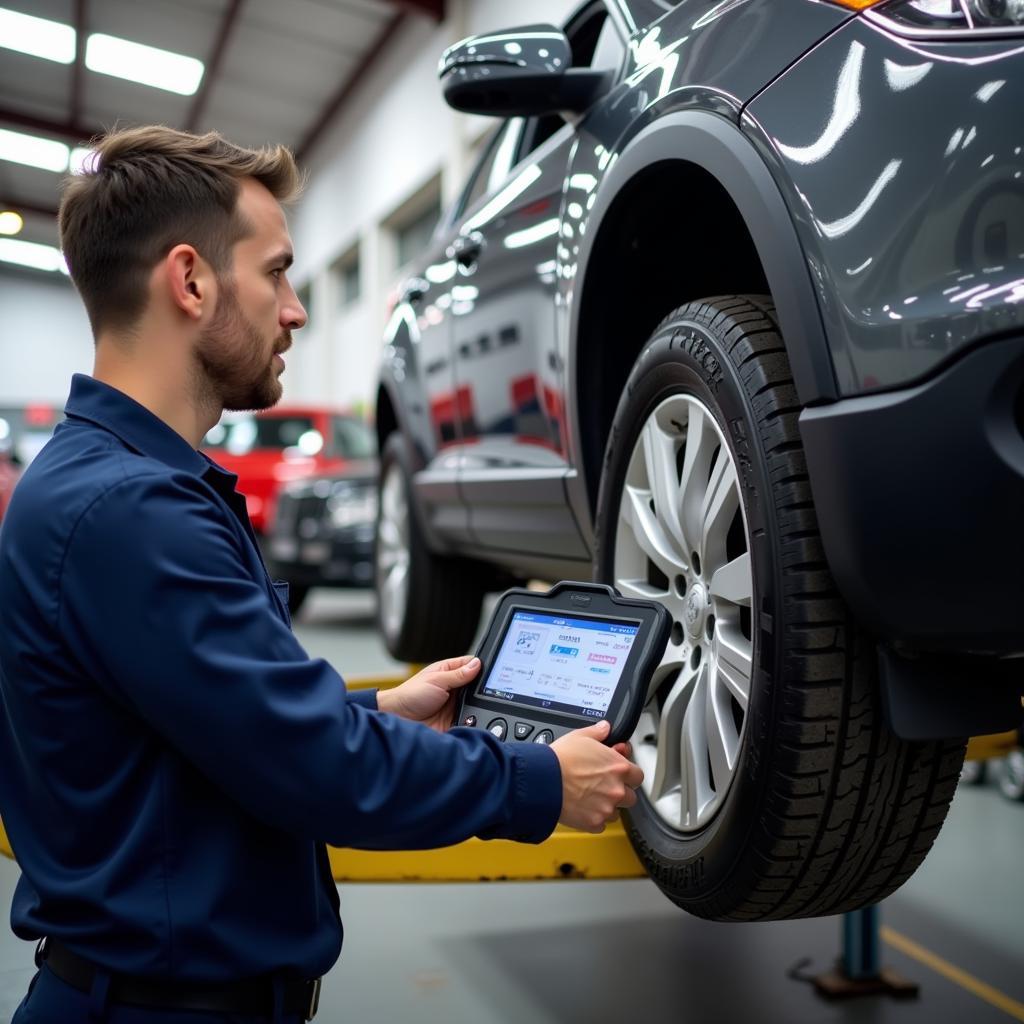 Modern car diagnostics garage in Hereford