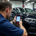 Car diagnostics being performed in a Maidstone garage