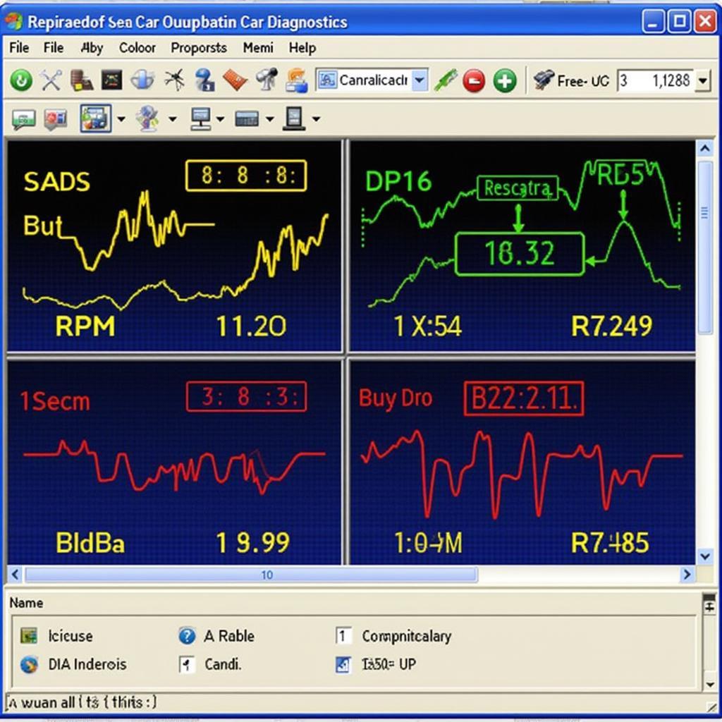 Car Diagnostics Software Display