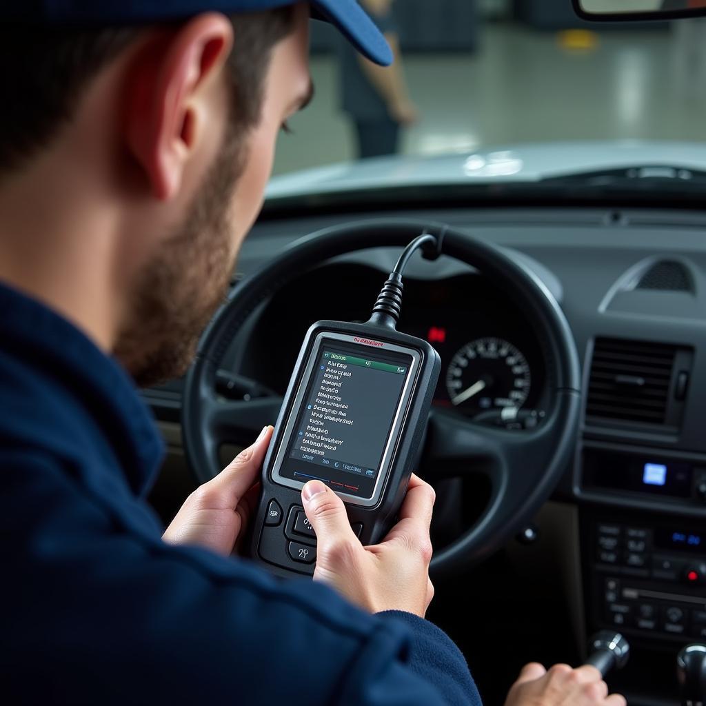 Car Diagnostics Tester in Action