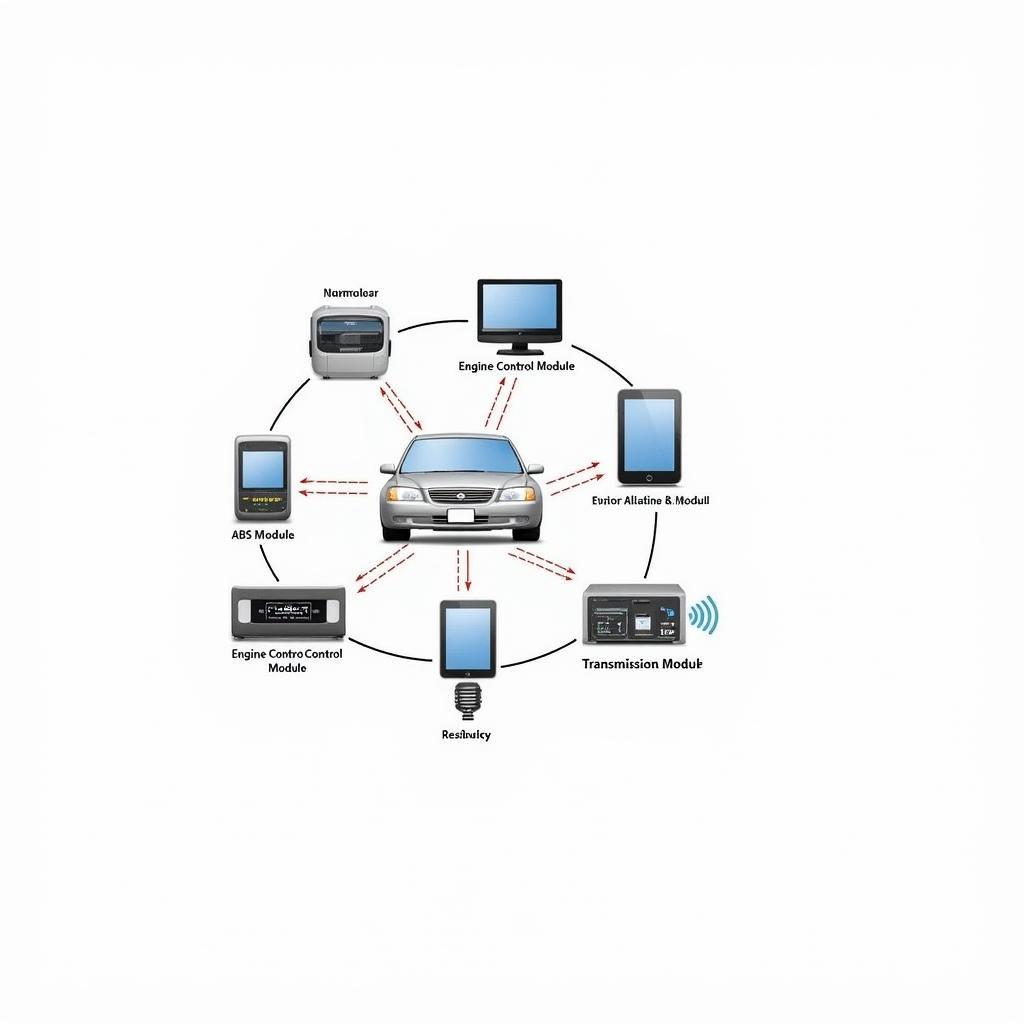 Car ECU Network Diagram