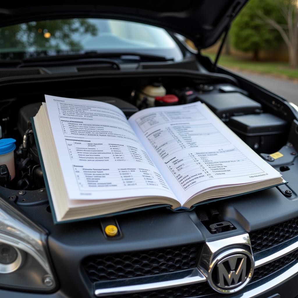 Consulting a Car Repair Manual