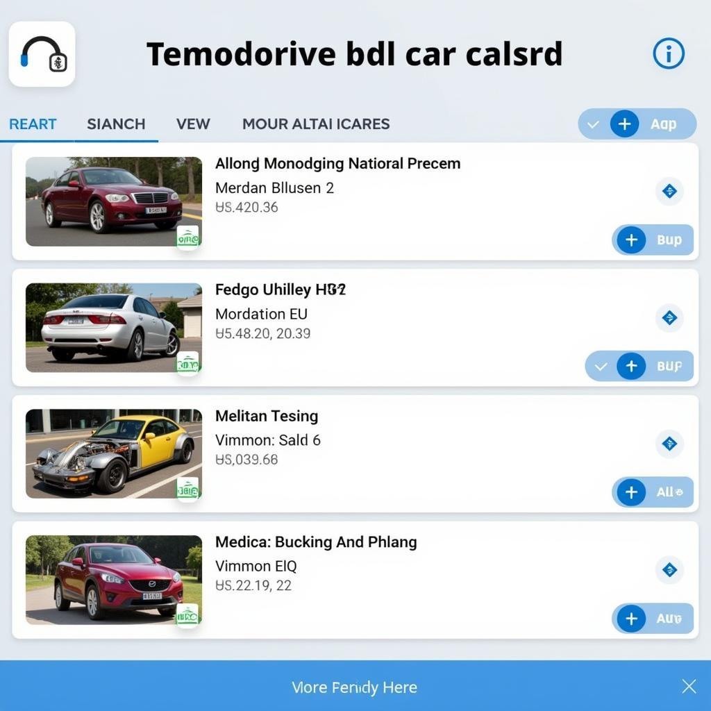 Carly Diagnostic App Interface