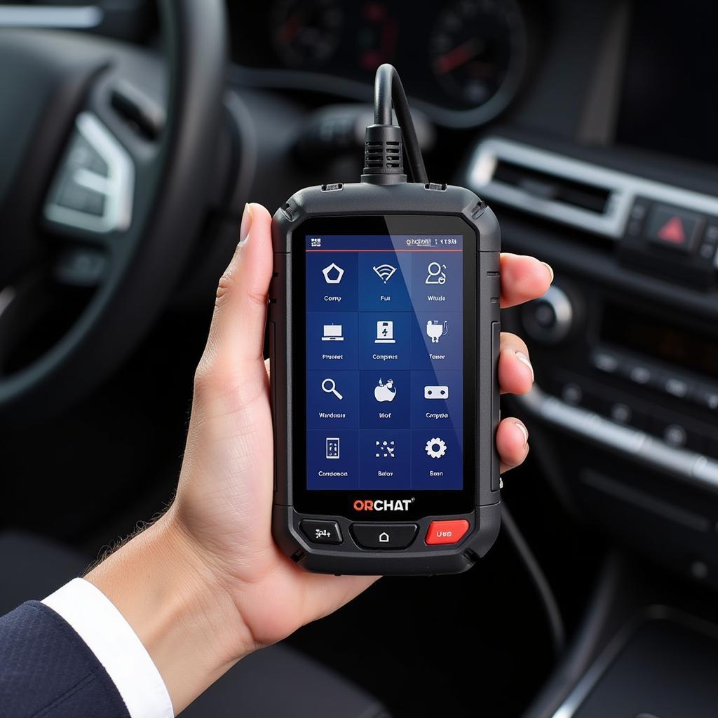 Affordable Car Diagnostic Tool in Hand