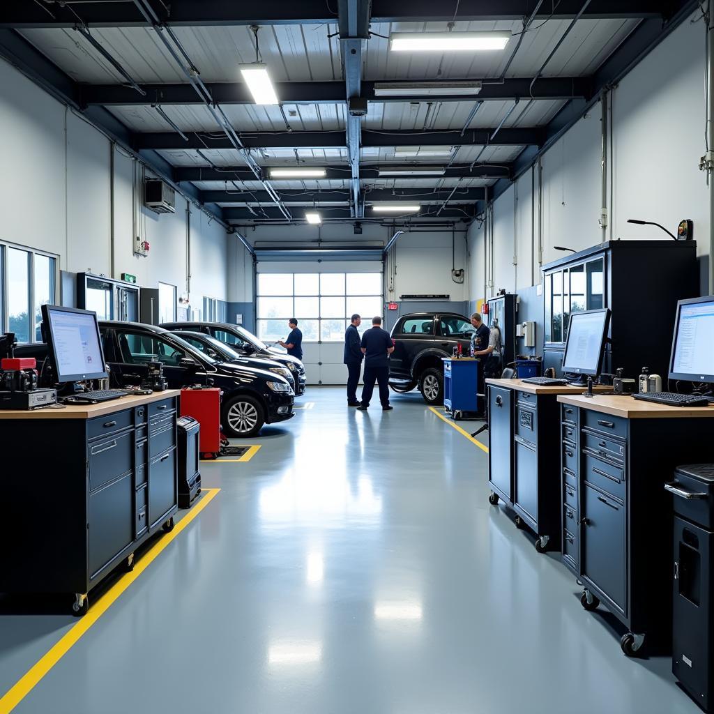 Modern diagnostic tools in a Chesterfield garage