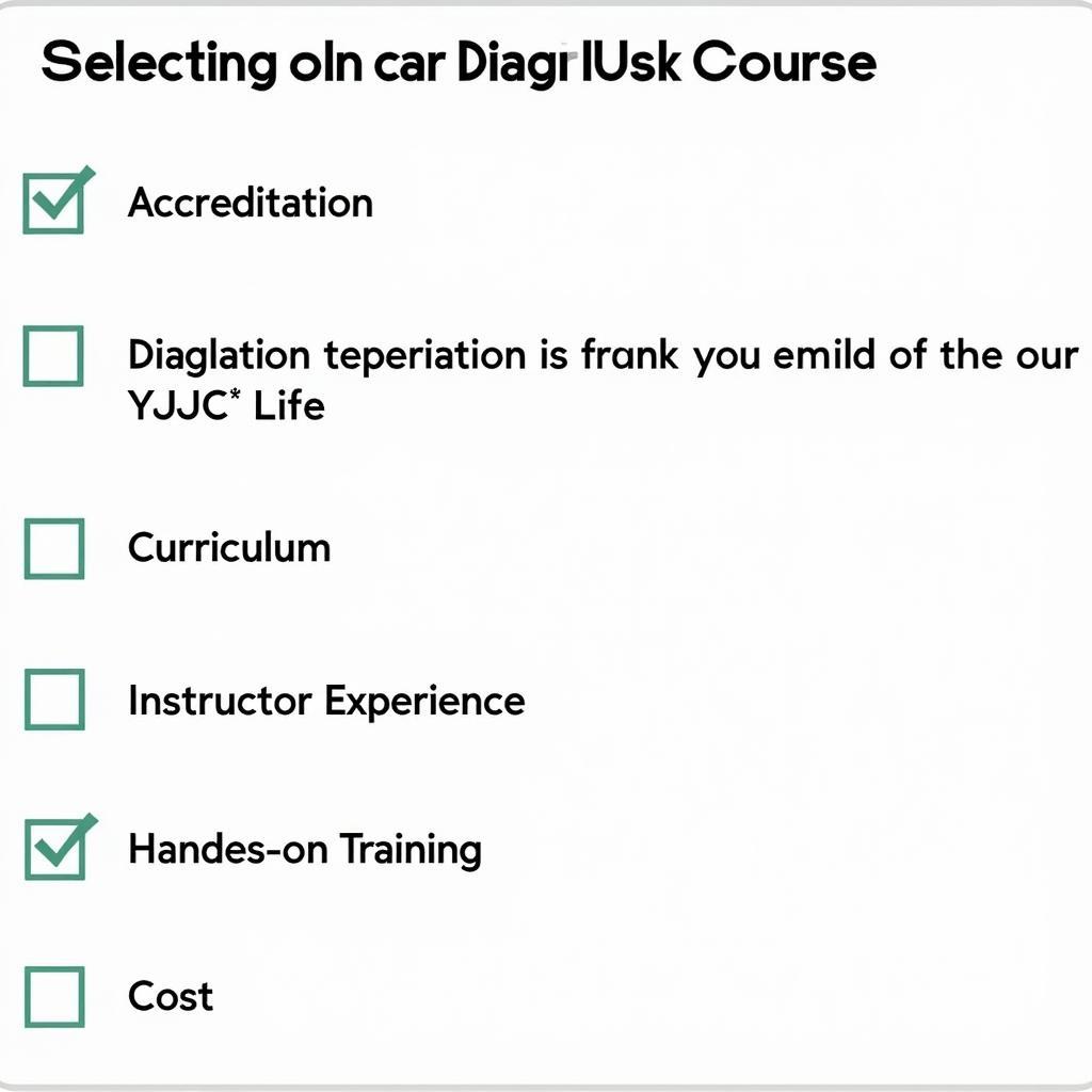 Choosing the Right Car Diagnostics Course