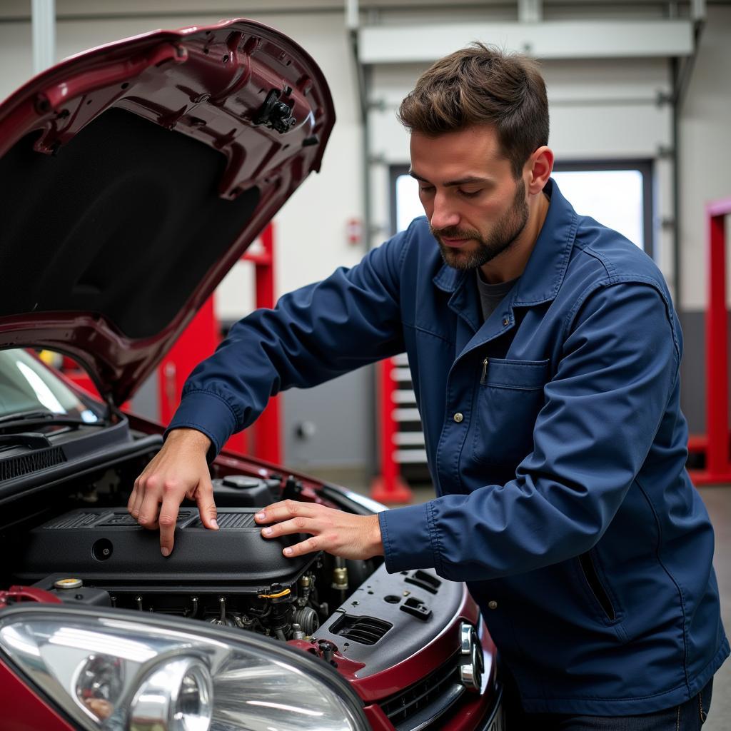 Citroen Engine Repair in Progress