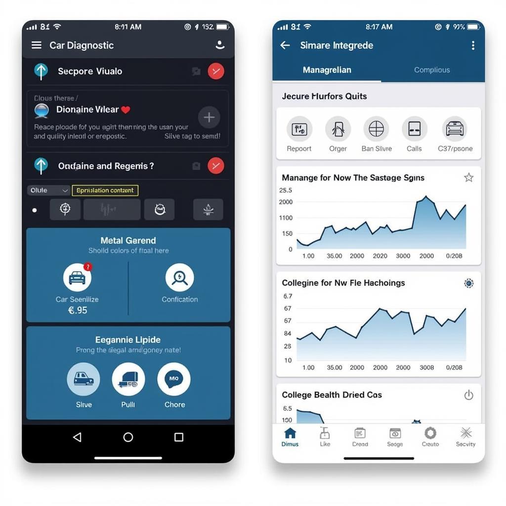 Comparing Car Diagnostic App Interfaces