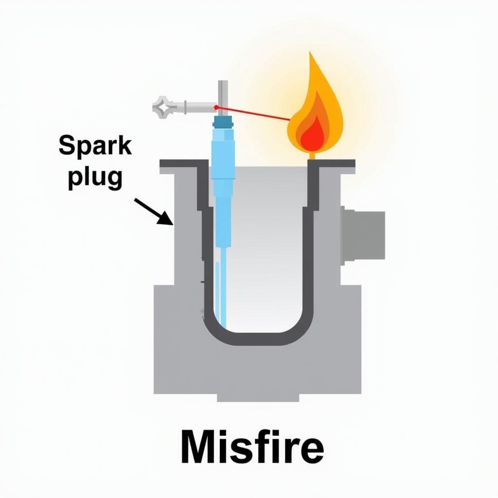 cylinder 4 misfire illustration