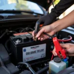 Dead car battery jump start