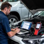 Delphi Car Diagnostic Tools in Use