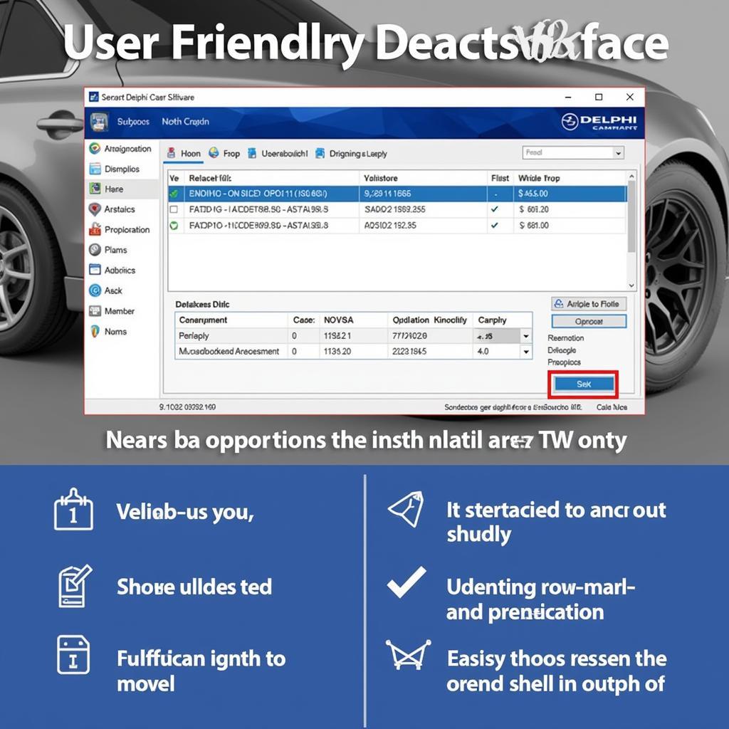 Delphi Diagnostic Software Interface