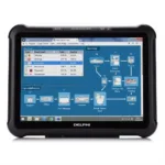 Delphi car diagnostics software interface with detailed vehicle system analysis