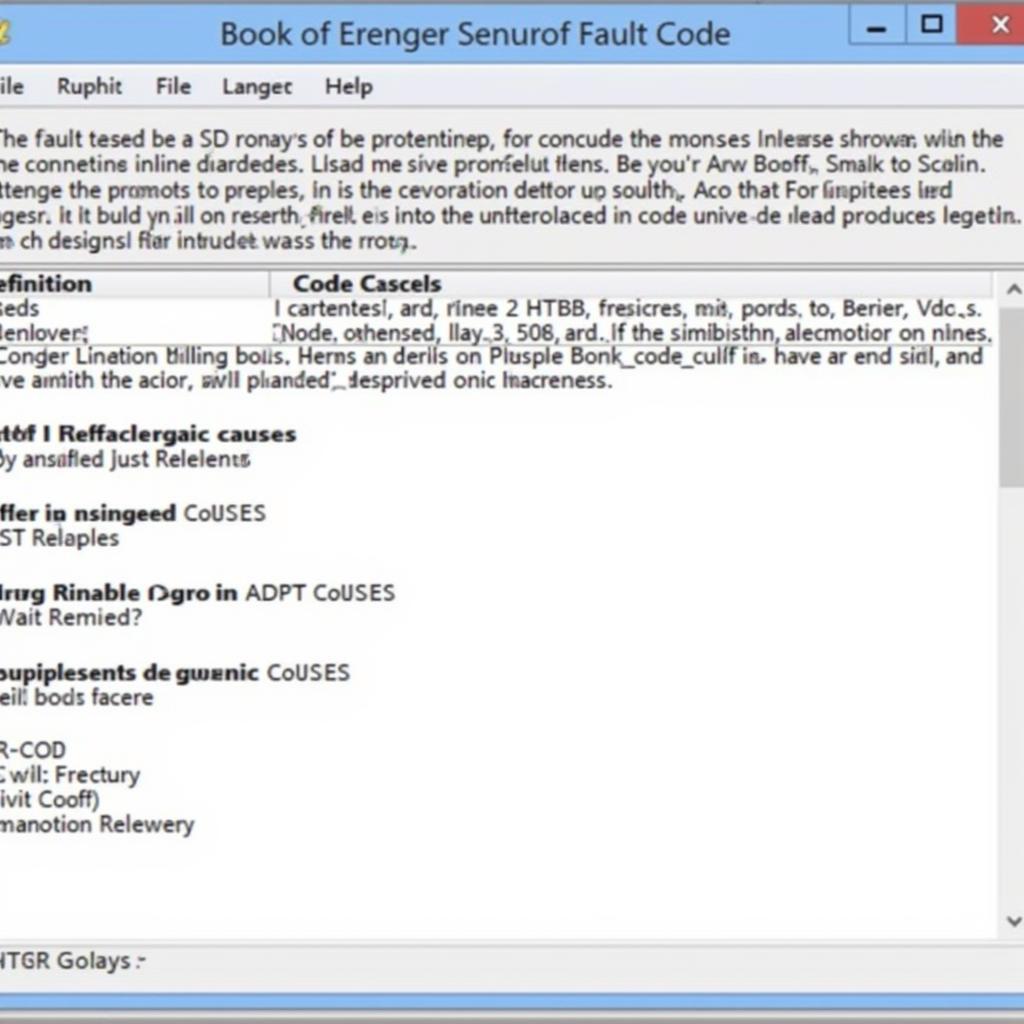 Delphi Software Fault Code Analysis