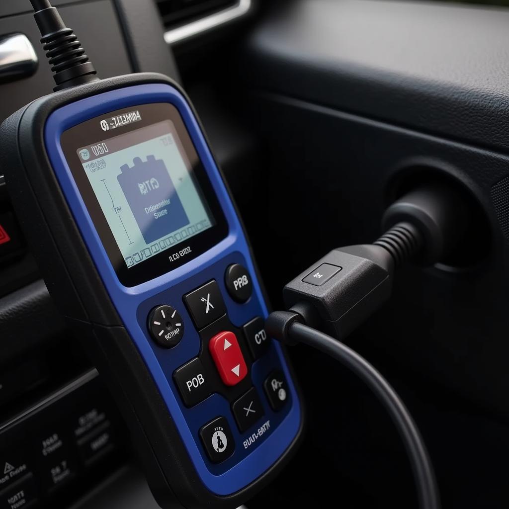 Diagnostic Car Reader Connected to Ford Focus Mk1