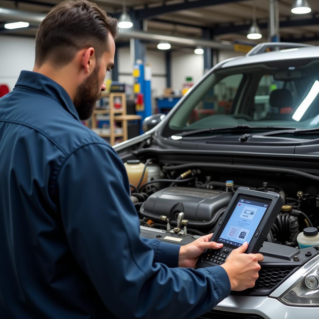 Diagnostic Scanner in South African Workshop