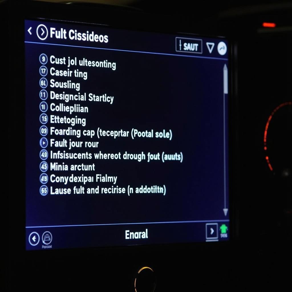 Car Diagnostic Software Display